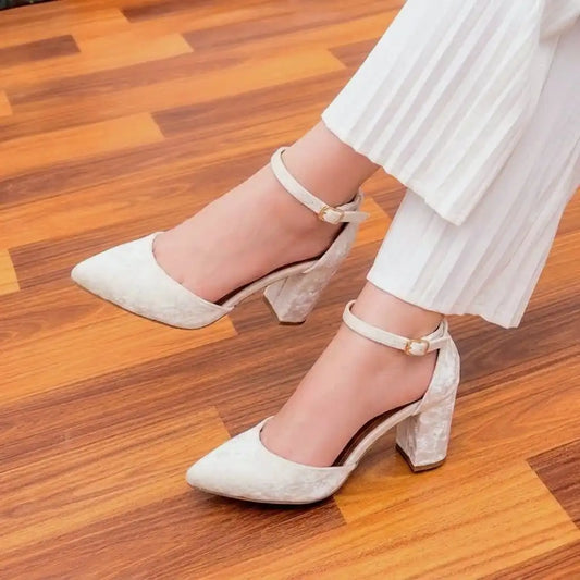 VELVET STRAP - White