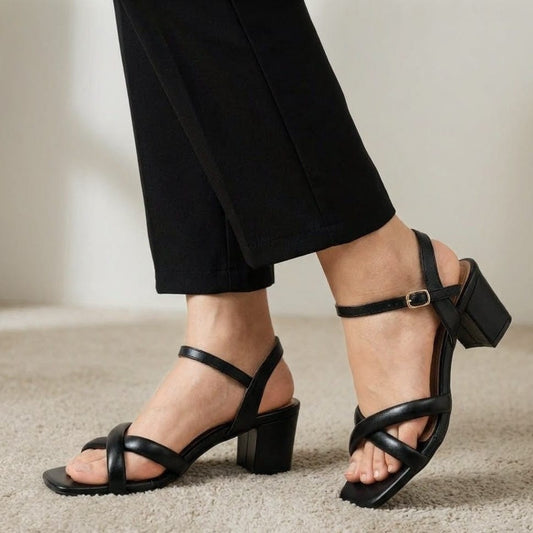 Block Casuale Heel Sandals