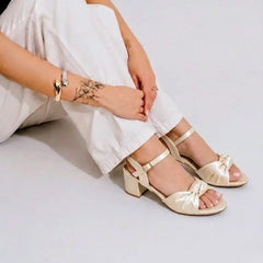 ANKLE STRAP - Beige