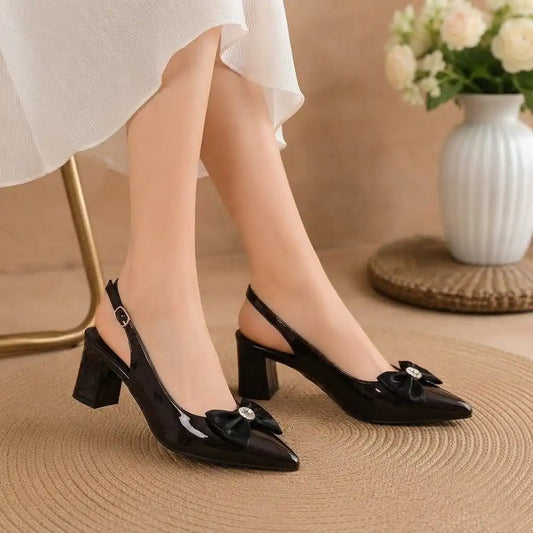 SLINGBACK BLOCK - BLACK