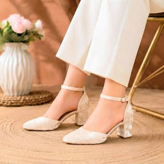 VELVET STRAP - WHITE