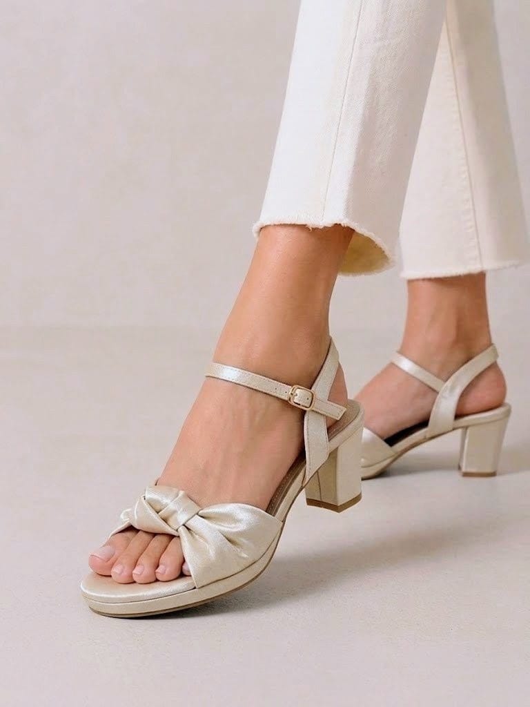 ANKLE STRAP - Beige