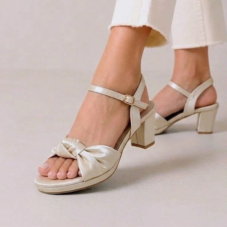 ANKLE STRAP - Beige