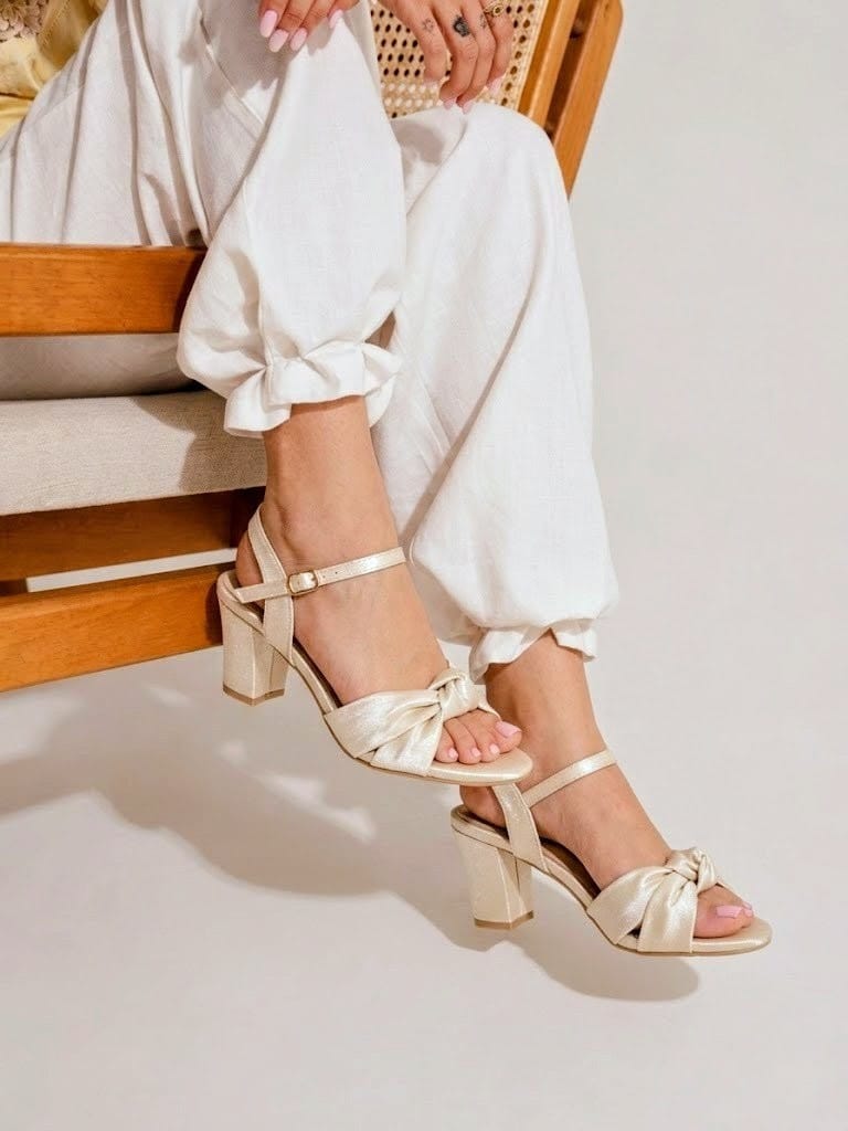 ANKLE STRAP - Beige