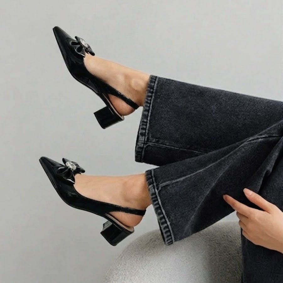 SLINGBACK BLOCK - BLACK