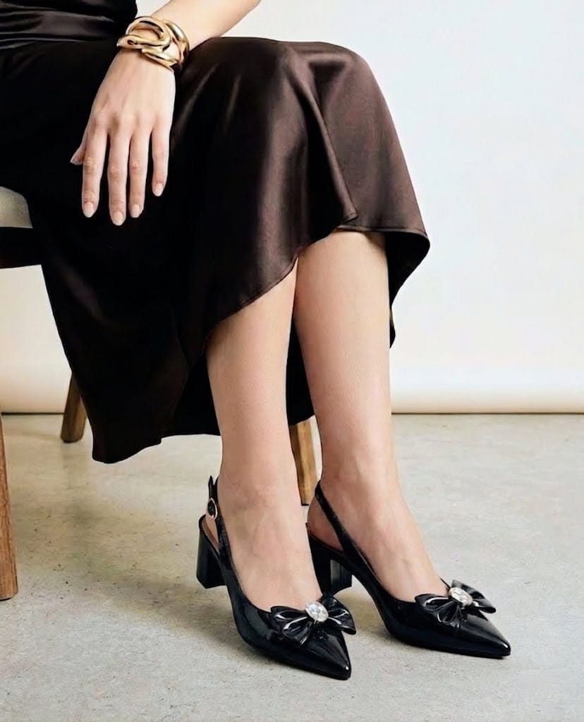 SLINGBACK BLOCK - BLACK