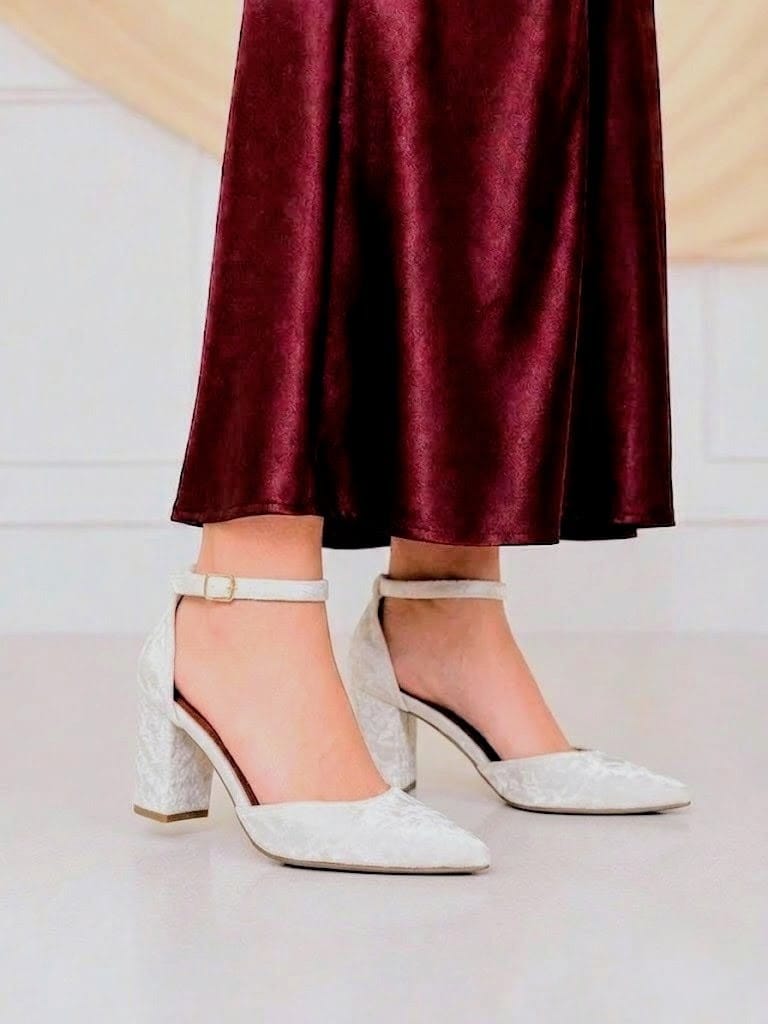 VELVET STRAP - White