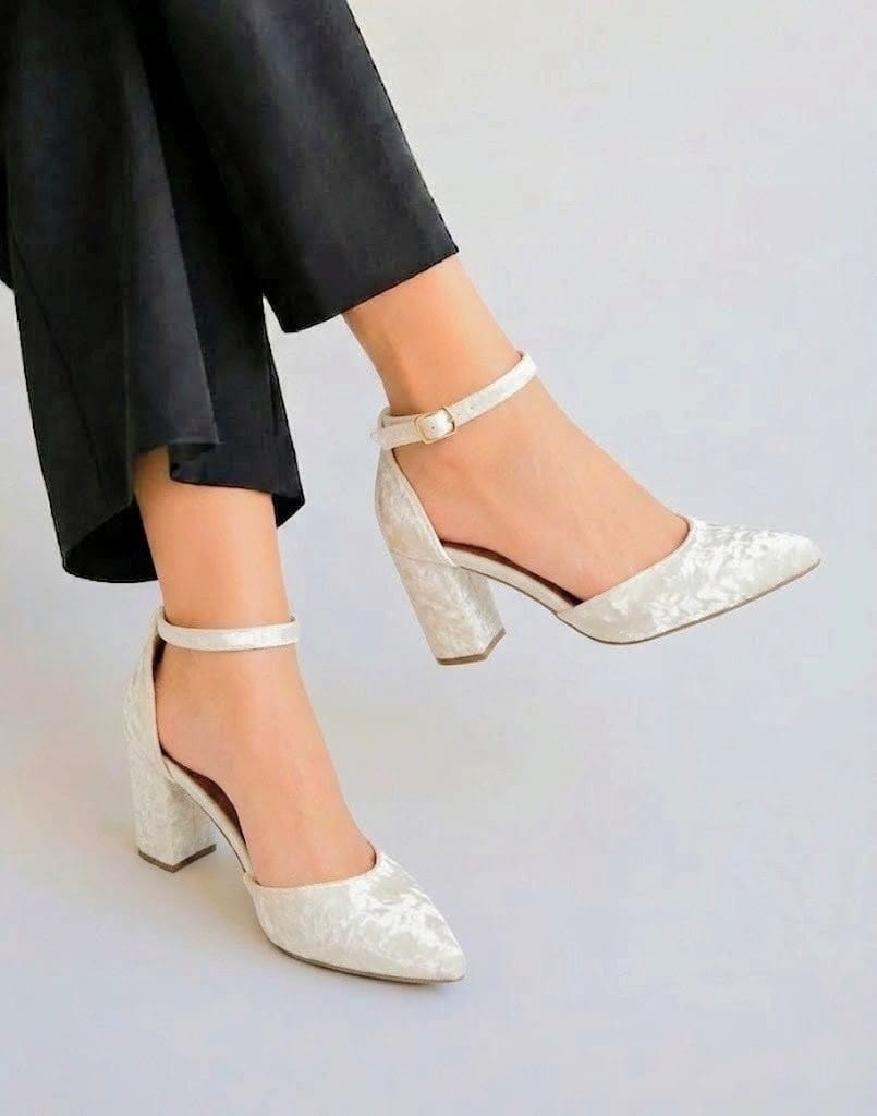 VELVET STRAP - White