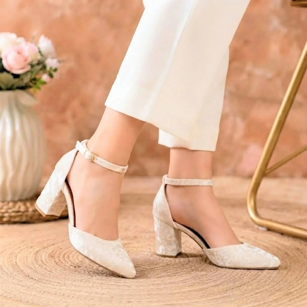 VELVET STRAP - WHITE