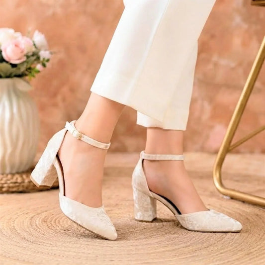 VELVET STRAP - WHITE